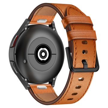 Huawei Watch GT 3 42mm / GT 3 Pro 43mm Top Layer Cowhide Adjustable Wrist Band 20mm Watch Strap - Brown