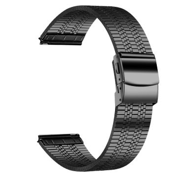 20mm Wrist Band Garmin Vivomove Style / Garminmove Style Stainless Steel Watch Strap - Black