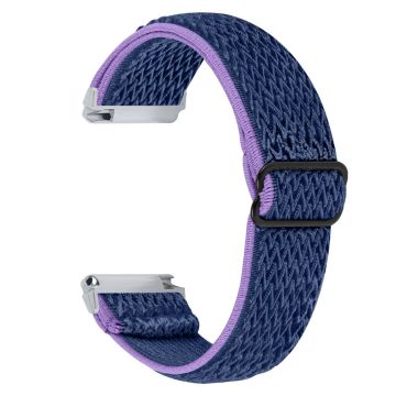 Garmin Vivomove Style / Garminmove Style 20mm Elastic Watch Strap Replacement Watchband - Purple+Blue