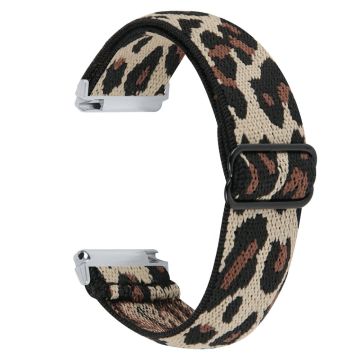 Garmin Vivomove Style / Garminmove Style 20mm Elastic Watch Strap Replacement Watchband - Leopard