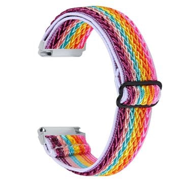 Garmin Vivomove Style / Garminmove Style 20mm Elastic Watch Strap Replacement Watchband - Rainbow