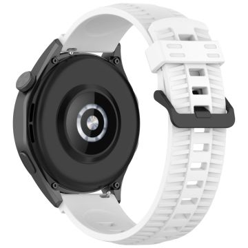 Huawei Watch 4 / 4 Pro / GT 4 46mm silikone urrem 22mm dæk tekstur armbånd - Hvid