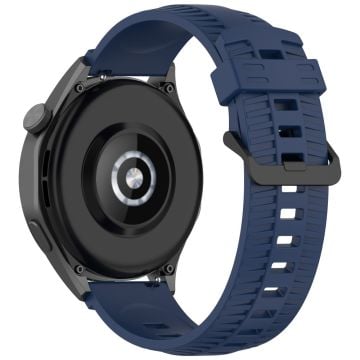 Huawei Watch 4 / 4 Pro / GT 4 46mm silikone urrem 22mm dæk tekstur armbånd - Marine Blå