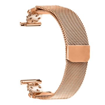 Garmin Vivomove Style / GarminMove Style Milanese Band Flower Stainless Steel Magnetic Mesh Watch Strap - Rose Gold