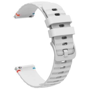 Samsung Galaxy Watch3 45mm universal 22mm Silicone Watch Strap - White