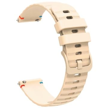 Samsung Galaxy Watch3 45mm universal 22mm Silicone Watch Strap - Beige