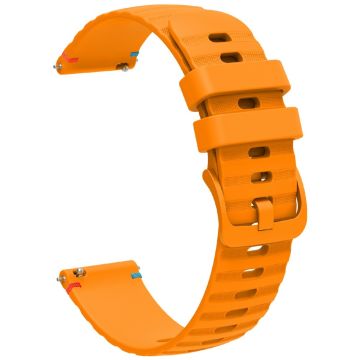 Samsung Galaxy Watch7 Universal 20mm Silicone Watch Strap - Amber Yellow