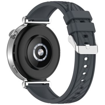 Huawei Watch GT 5 Pro 46mm / GT 5 46mm / GT 4 46mm Udskiftningsrem 22mm Tekstureret silikoneurrem - Grå