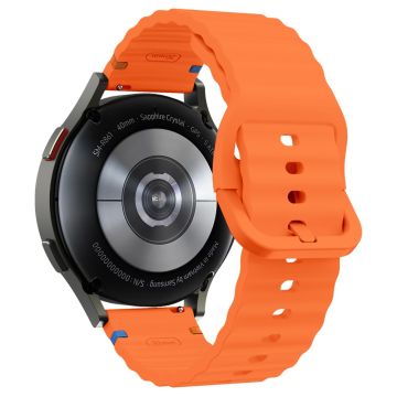 20 mm silikonerem Garminactive 5 / Garmin vivoactive 5 / Venu Sq Wave Design-urrem - Orange