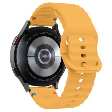 20 mm silikonerem Garminactive 5 / Garmin vivoactive 5 / Venu Sq Wave Design-urrem - Gul