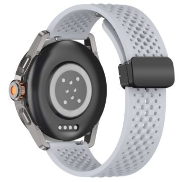 Xiaomi Watch S4 Sport / Redmi Watch 5 Active Silicone Watch Band 22mm udskiftningsrem med foldespænde - Grå