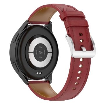 20 mm urrem Huami Amazfit Active / GTR Mini / Bip 3 / Bip 3 Pro Ægte okselæderrem med quick release-stik - Rød