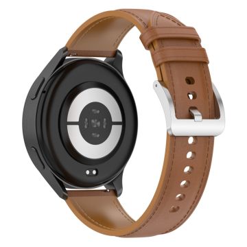 20 mm urrem Huami Amazfit Active / GTR Mini / Bip 3 / Bip 3 Pro Ægte okselæderrem med quick release-stik - Lysebrun