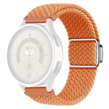 KALEBOL 20mm Magnetic Watch Strap Samsung Galaxy Watch6 Classic 43mm / 47mm / Huawei Watch GT 4 41mm Nylon Band - Orange