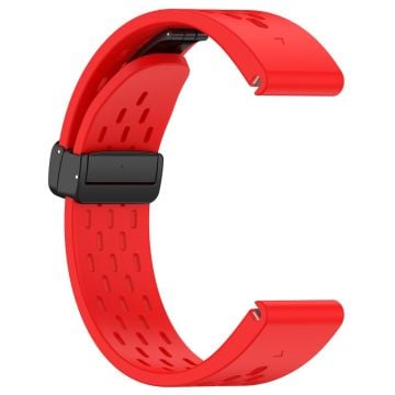 Garmin Fenix 7 / Forerunner 965 / 955 / 945 / 935 Watch Band 22mm Silicone Breathable Wristband - Rød