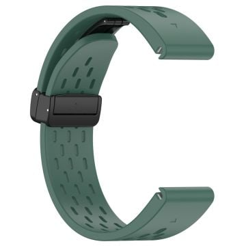 Garmin Fenix 7 / Forerunner 965 / 955 / 945 / 935 Watch Band 22mm Silicone Breathable Wristband - Mørkegrøn