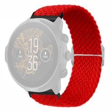 Suunto Spartan Sport Wrist HR Baro / Suunto 7 urrem 24 mm flettet nylonrem - Rød