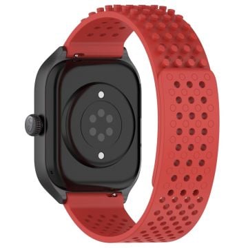 Huami Amazfit GTS 4 Mini / Samsung Gear Sport / Huawei Watch 2 Fleksibel urrem 20mm Åndbar urrem - Rød