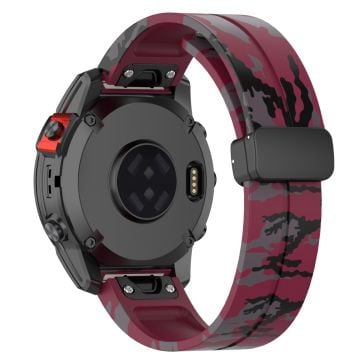 Garmin 22mm Quickfit Watch Band Black Buckle Camouflage Wriststrap - Camo Vinrød