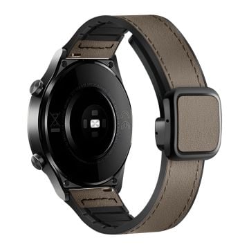 Samsung Galaxy Watch6 / Garmin Venu Sq 2 Urrem 20mm Vegansk læder og fleksibel rem - Solbrun