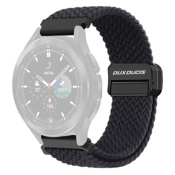 DUX DUCIS Mixture Pro Series Nylon Woven Strap Samsung Galaxy Watch6 / Watch5 / Huawei Watch GT3 Magnetic Buckle 20mm Watchband - Midnat