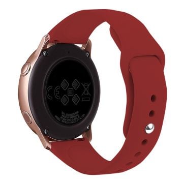 KALEBOL KLB-DKGJ-001 Samsung Galaxy Watch6 Classic 47mm 43mm Watch Band 20mm Silicone Strap - Rosenrød