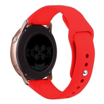 KALEBOL KLB-DKGJ-001 Samsung Galaxy Watch6 Classic 47mm 43mm Watch Band 20mm Silicone Strap - Rød