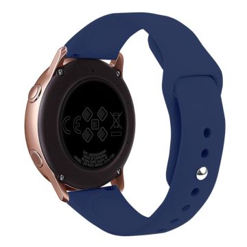 KALEBOL KLB-DKGJ-001 Samsung Galaxy Watch6 Classic 47mm 43mm Watch Band 20mm Silicone Strap - Midnatsblå