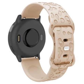 Garmin Venu 2 Plus / vivoactive 5 20 mm silikoneurrem Leopard Texture Justerbar rem - Mælkete