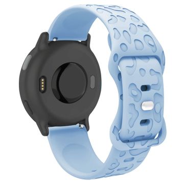 Garmin Venu 2 Plus / vivoactive 5 20 mm silikoneurrem Leopard Texture Justerbar rem - Babyblå