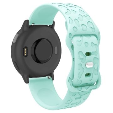 Garmin Venu 2 Plus / vivoactive 5 20 mm silikoneurrem Leopard Texture Justerbar rem - Lysegrøn