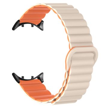 Vivo Watch 3 Magnetic Sport Loop Watch Band Silicone Dual Color Strap - Stjernelys + Orange