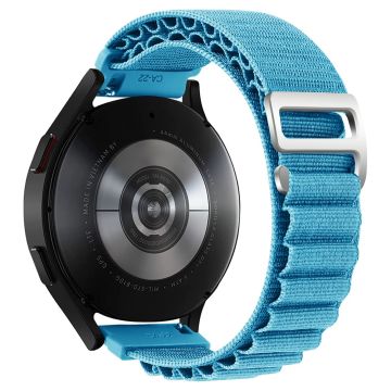 KALEBOL KLB-GSNL-001 Samsung Galaxy Watch3 45mm / Huawei Watch GT4 46mm Watch Strap 22mm Nylon Wristband - Blå