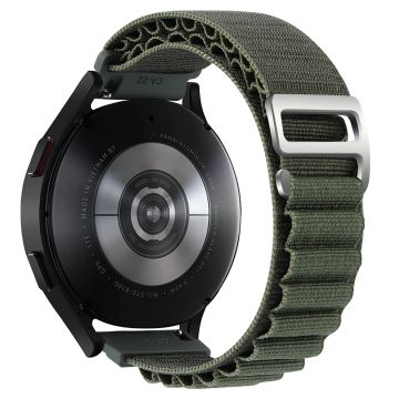 KALEBOL KLB-GSNL-001 Samsung Galaxy Watch3 45mm / Huawei Watch GT4 46mm Watch Strap 22mm Nylon Wristband - Grøn