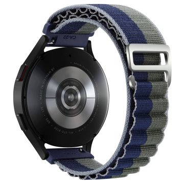 KALEBOL KLB-GSNL-001 Samsung Galaxy Watch3 45mm / Huawei Watch GT4 46mm Watch Strap 22mm Nylon Wristband - Mosgrøn