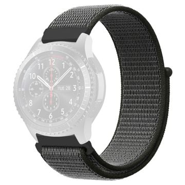 KALEBOL KLB-NLHH-001 Samsung Galaxy Watch6 / Watch6 Classic Watch Strap 20mm Nylon Loop Band - Mørk Olivengrøn