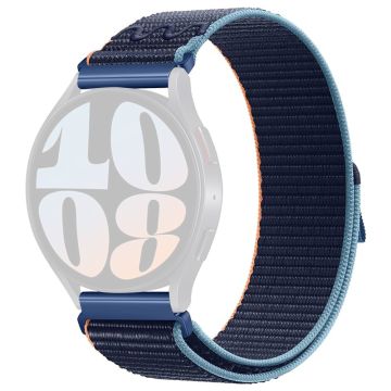 KALEBOL KLB-NLHH-002 Samsung Galaxy Watch3 45mm / Huawei Watch GT4 46mm Nylon Band 22mm Watch Strap - Mørk Marineblå