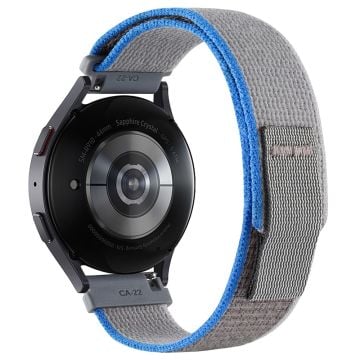 KALEBOL KLB-YJNLHH-001 Samsung Galaxy Watch3 45mm / Huawei Watch GT4 46mm Wristband Sport Strap 22mm - Blå + Grå