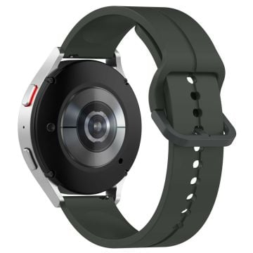 Samsung Galaxy Watch6 Classic 43mm / 47mm Silikone Urrem 20mm Justerbar Armbånd - Mørkegrå