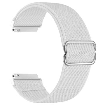 Samsung Galaxy Watch3 45mm / Huawei Watch GT 4 46mm Nylon Watch Band 22mm Replacement Strap - Hvid