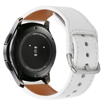 KALEBOL KLB-KCPU-001 Samsung Galaxy Watch 46mm / Huawei Watch 4 Pro 22mm Smart Watch Band Vegansk Læder Wrist Strap - Hvid