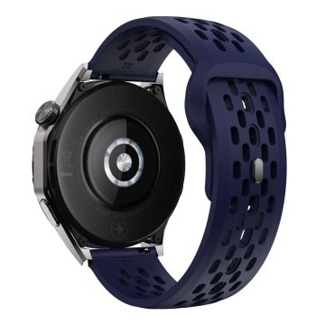 Garmin vivoactive 5 / Venu 2 Plus Silikone Urrem 20mm Hul Justerbar Rem - Midnatsblå