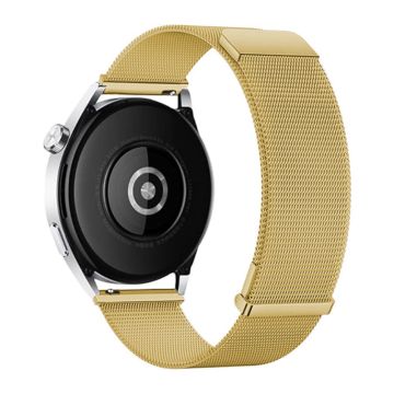 Samsung Galaxy Watch6 Classic / Watch6 Watch Strap 20mm Milanese Mesh Magnetic Wrist Band - Guld