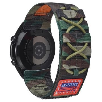 Huawei Watch GT 3 42mm / GT 3 Pro 43mm Watchband 20mm Loop Fastener Nylon Wrist Strap - Camouflage