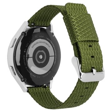 Huawei Watch GT 3 42mm / Watch GT 3 Pro 43mm Håndledsrem 20mm Texture Nylon Watchstrap - Militærgrøn / Militærgrøn