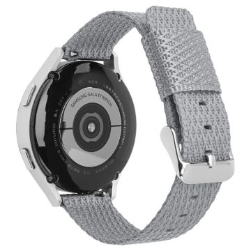 Huawei Watch GT 3 42mm / Watch GT 3 Pro 43mm Håndledsrem 20mm Texture Nylon Watchstrap - Grå / Grå