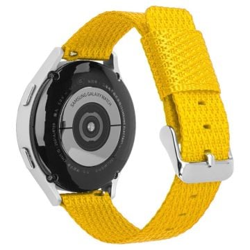 Huawei Watch GT 3 42mm / Watch GT 3 Pro 43mm Håndledsrem 20mm Texture Nylon Watchstrap - Gul / Gul