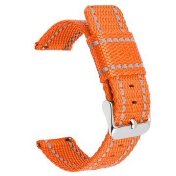 Huawei Watch GT 3 42mm / Watch GT 3 Pro 43mm Håndledsrem 20mm Texture Nylon Watchstrap - Orange / Orange