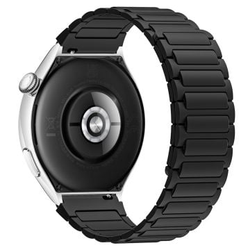 Silikoneurrem Huawei Watch 4 / 4 Pro / GT 4 46mm Magnetisk håndledsrem - Sort