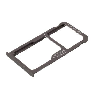 Huawei Mate 8 OEM dual sim microSD kort tray holder - Brun